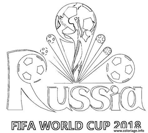 Coloriage Fifa World Cup 2018 Logo