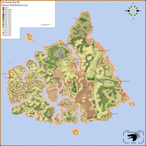Tlw Jp3 Isla Sorna Map Jurassic Pedia