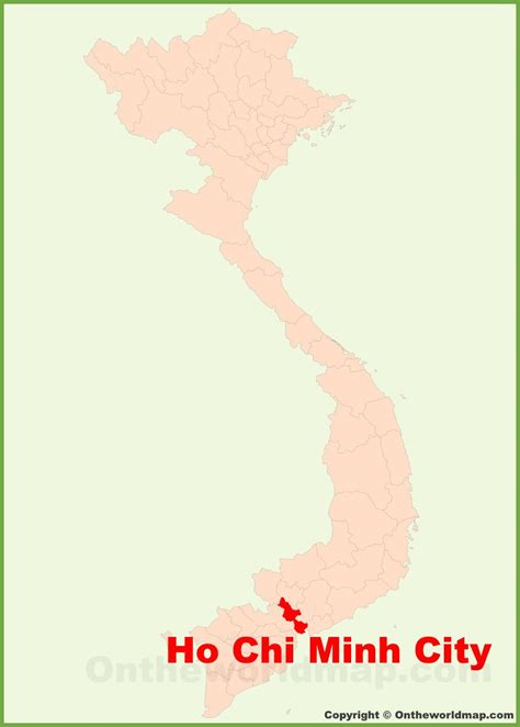 Ho Chi Minh City Location On The Vietnam Map Ontheworldmap