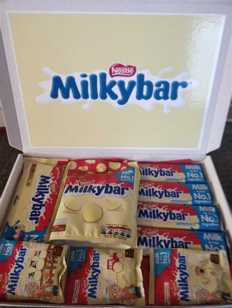 Milky Bar Personalised Chocolate T Box Hamper Babys Birthday