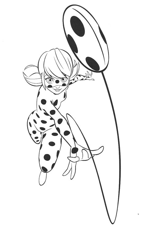 Miraculous Ladybug And Cat Noir Sketch Coloring Page