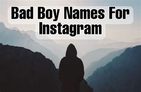 Best 230 Bad Boy Names For Instagram