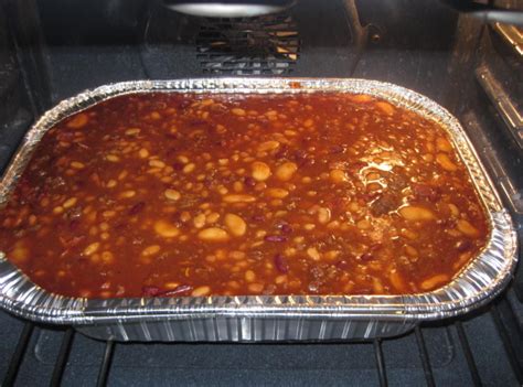 Lordy, vancamp's pork and beans, crisp bacon. Four Bean Baked Beans With Ground Beef by Rose | Recipe ...