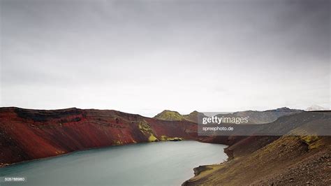Ljotipollur Lake At Landmannalaugar Iceland High Res Stock Photo