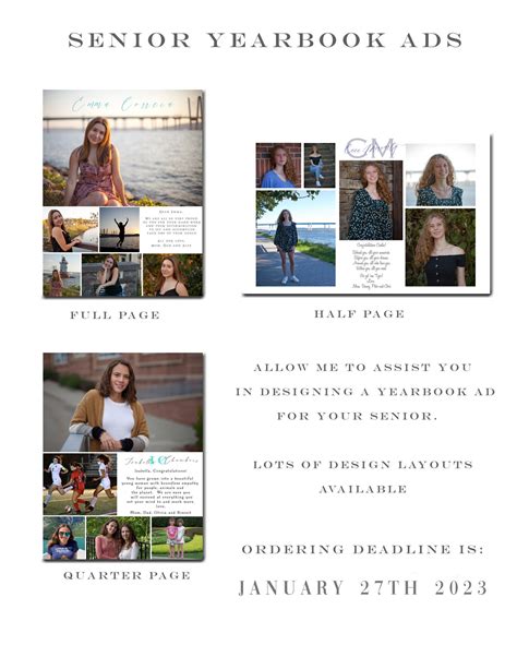 Senior Yearbook Recognition Ads Debbie Allan Photography