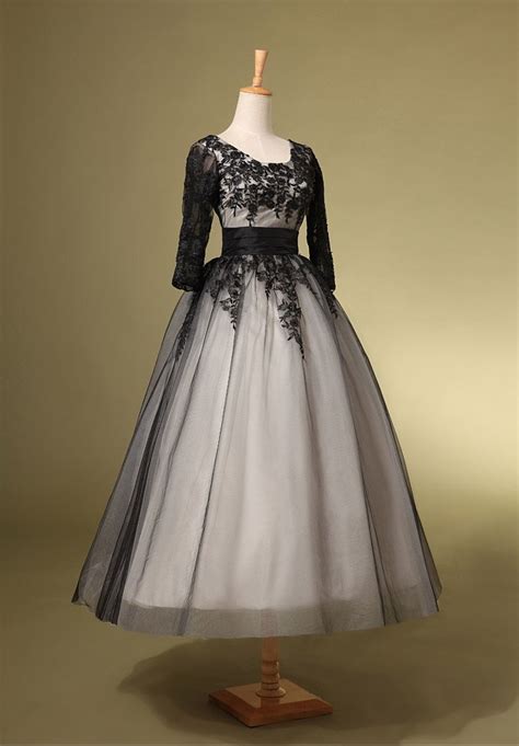 Elegant Tea Length Wedding Dresses Vintage 1950s Style On Luulla