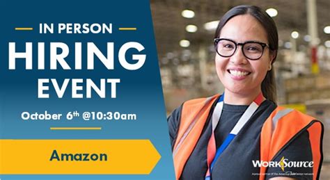Amazon Hiring Event October 6th Worksource Pierce