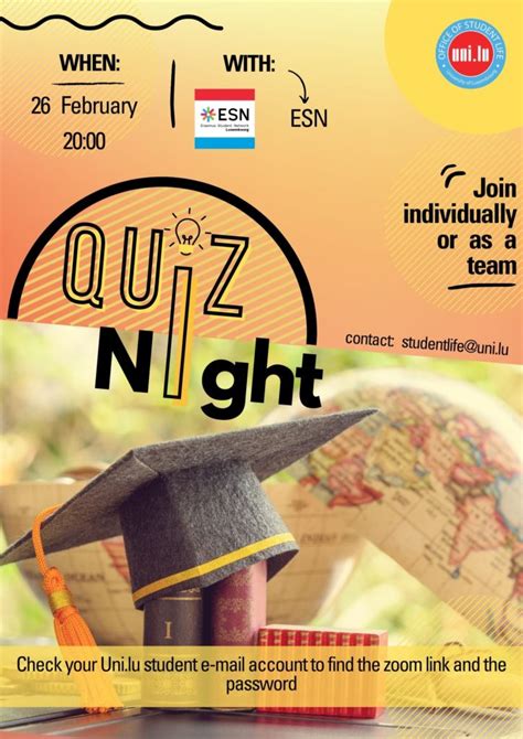 Quiz Night With Esn Student Participation Coordination