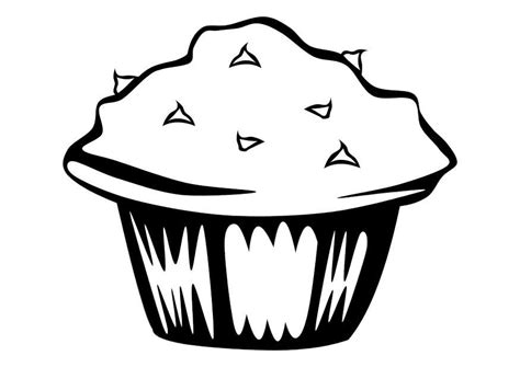 Muffins Coloring Page Coloring Home