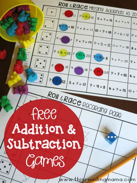 Free Addition And Subtraction Card Games Free Homeschool Deals