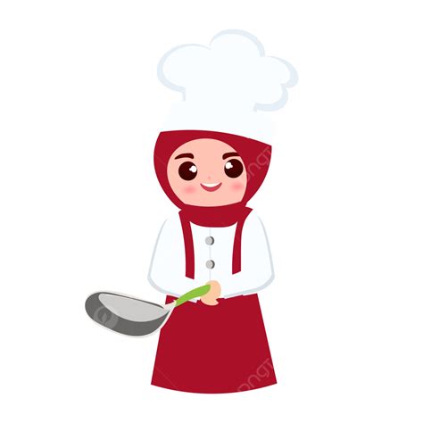 Muslim Chef Vector Png Images Muslim Chef Cute Cartoon Muslim Chef