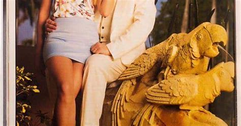 Cringe A Picture Of Donald Trump With His Daughter Ivanka Perched Atop Two Concrete Parrots