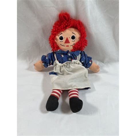 Toys Vintage 1987 Raggedy Ann 12 Playskool Plush Soft Doll Fully