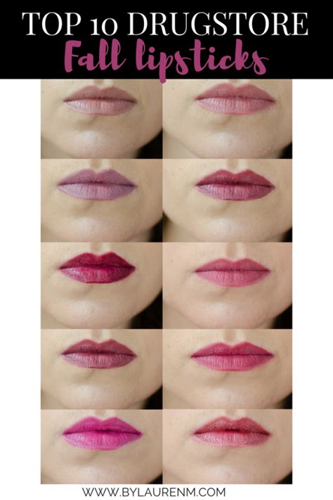 Best Drugstore Fall Lipsticks By Lauren M