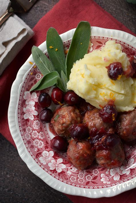 Turkey Meatballs With Cranberry Glaze Simple Seasonal