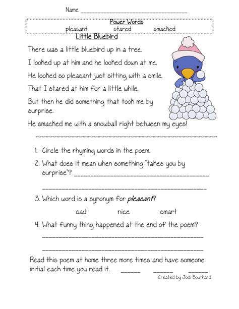 Free Printable Reading Comprehension Worksheets For 3rd Grade Free