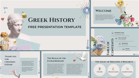 Greek History Ppt Presentation Template Eatemp