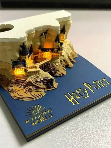 Harry Potter Hogwarts Castle Model Building D Note Pad Etsy
