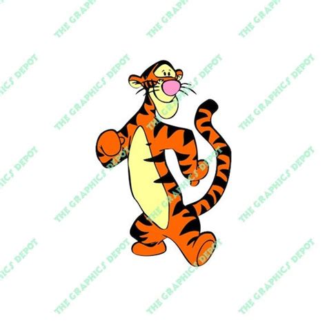 Tigger Winnie The Pooh SVG File DXF File EPS File Png Etsy