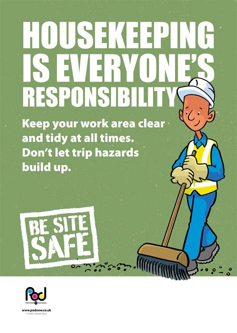 Site Safety Housekeeping Pod Posters On Demand
