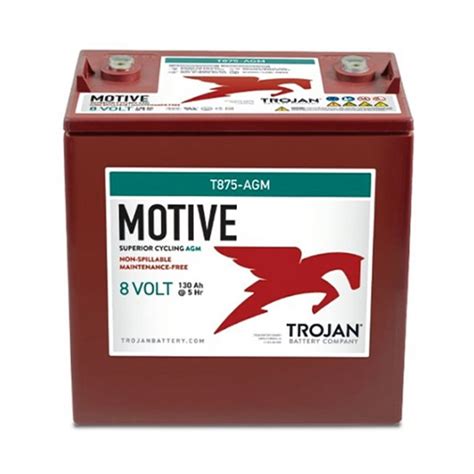 Trojan T875 Agm Deep Cycle Agm Battery Advantage Batteries