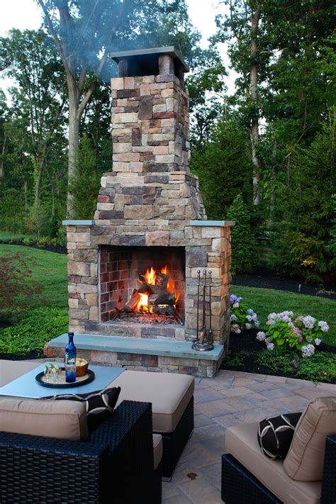 Outdoor Fireplace Backyard Fireplace Outdoor Fireplace Brick
