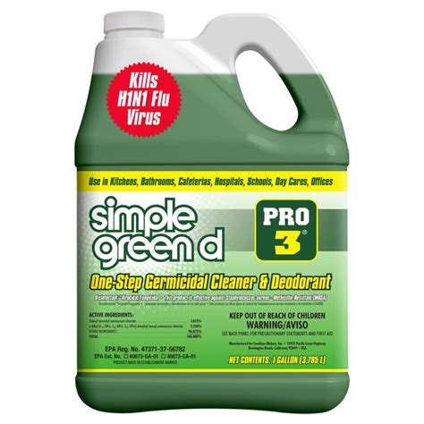 Simple Green Pro 3 128 Oz Herbal Pine Professional Grade Disinfectant