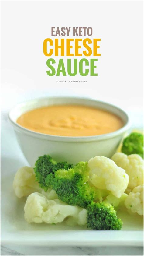 Easy Keto Cheese Sauce Low Carb And Gluten Free Cheese Sauce Gluten