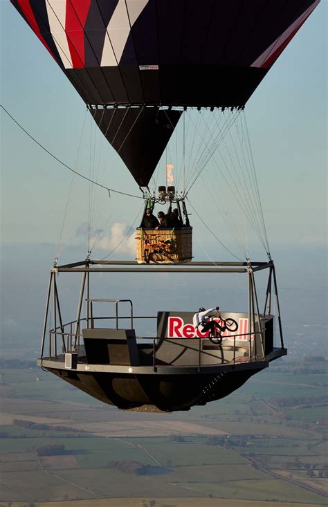 don t look down red bull hot air balloon bmx stunt in aerial pictures gloucestershire live
