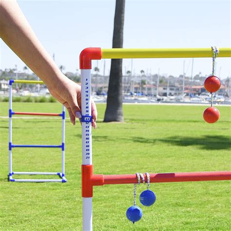 Gosports Premium Ladder Toss Game With 6 Bolo Balls Outdoor Backyard
