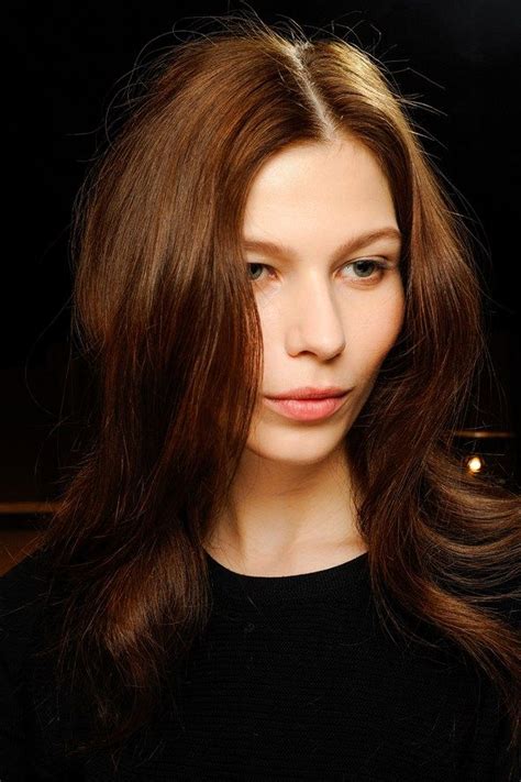 Space hair salon and bar. This chocolaty auburn #Hair hue looks great worn in ...