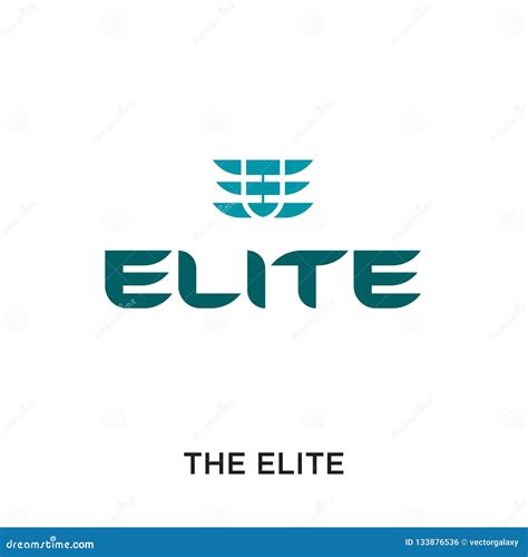 The Elite Logo Isolated On White Background For Your Web Mobile Stock