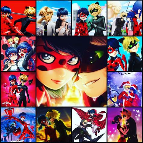 One Of My Favourite Collages I Mine Of Ladybug And Chatnoir Enjoy