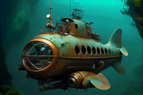 This Steampunk Submarine Is Designed To Explore The Depths Of The Ocean