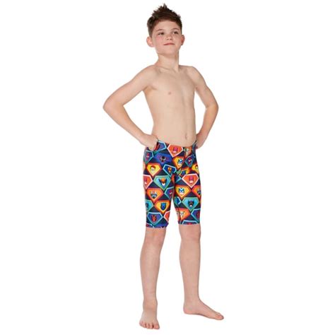 Maru Masked Heroes Pacer Boys Jammer Multi Aqua Swim Supplies