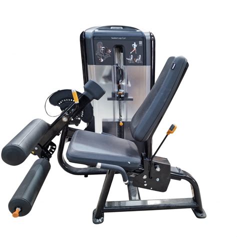 Precor Discovery Series Seated Leg Curl Black Frame Strength From