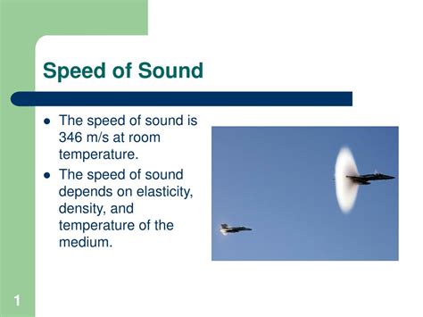 Ppt Speed Of Sound Powerpoint Presentation Free Download Id426429