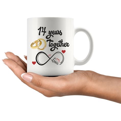 14th Wedding Anniversary T For Him And Her 14th Etsy