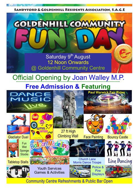 Goldenhill Community Fun Day Saturday 9th August 2014 Sandyford And