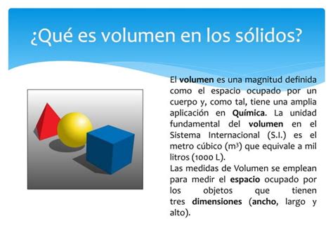 Volumen En Solidos Regulares E Irregulares Ppt