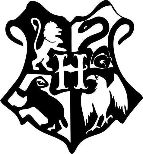 Harry Potter - Hogwarts Crest | Harry potter stencils, Harry potter