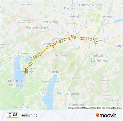 S8 Route Schedules Stops And Maps Herrsching Updated