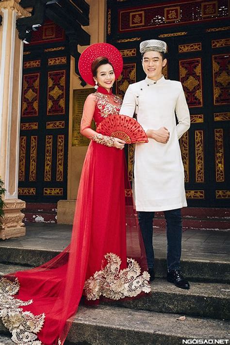 Áo Dài Uyên ương Làm đẹp Cho Cô Dâu Chú Rể Vietnamese Wedding Dress