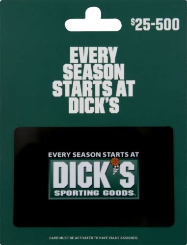 Dick S Sporting Goods Gift Card Activate And Add Value After