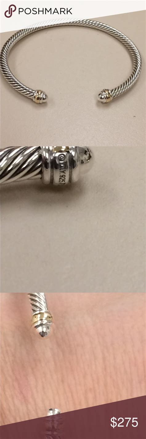 Unfortunately, the quality of this jewelry and aftersale treatment doesn't match it's price. david yurman 4mm two tone bracelet authentic david yurman ...