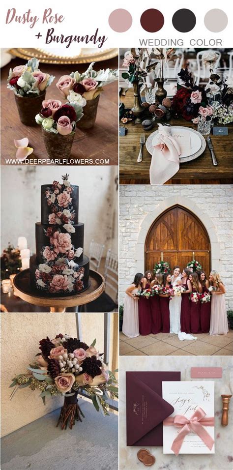 Maroon And Dusty Pink Wedding Theme Moes Collection