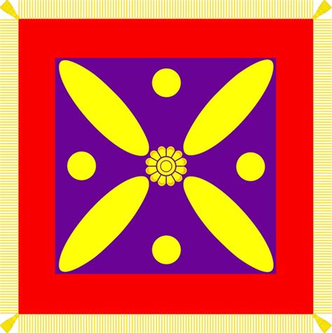 Reconstruction Of Derafsh Kaviani Flag Of The Late Sassanid Empire