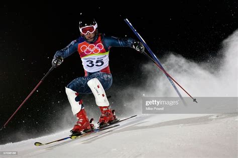 Scott Macartney Of The Usa Competes In Mens Combined Slalom Final