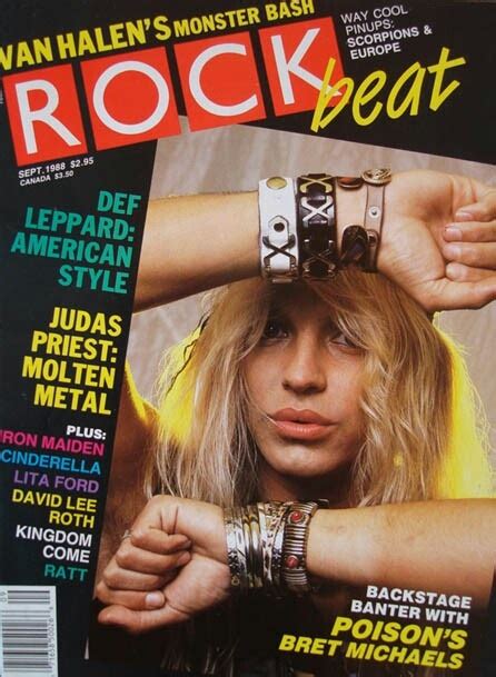 cover of rock beat mag bret michaels bret michaels band judas priest