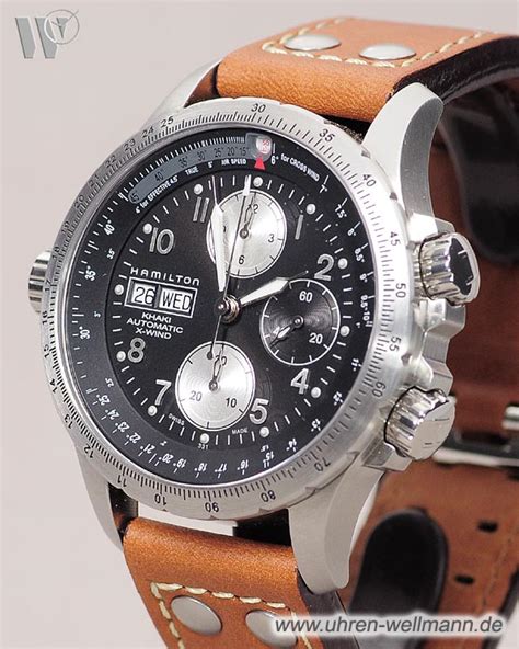 Gute uhren werden nicht nur in der schweiz gefertigt. Hamilton Khaki X-Wind Chronograph H77616533 informieren im ...